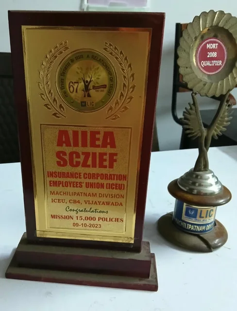 Professional recognition and MDRT trophy